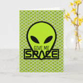 Geef me ruimte, buitenaardse Alien Kaart (Gele Bloem)