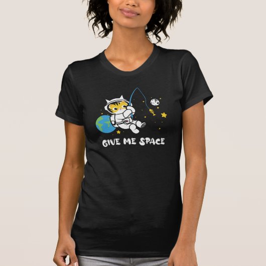 Geef me ruimte kawaii kat-visplaneet aarde t-shirt (Voorkant)