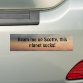 Geef me Scotty... Bumpersticker (Op auto)