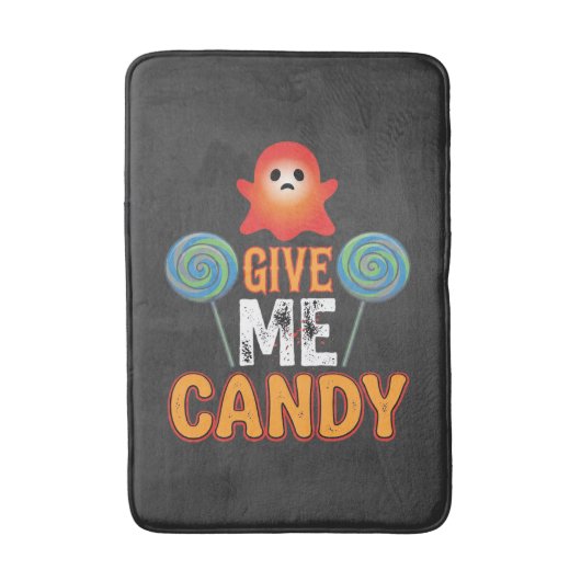 Geef Me Snoep Halloween Geest_1 Badmat (Voorkant Verticaal)