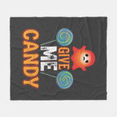 Geef Me Snoep Halloween Geest_1 Fleece Deken (Voorkant (Horizontaal))