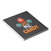 Geef Me Snoep Halloween Geest_1 Notitieblok (Schuin)