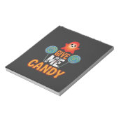 Geef Me Snoep Halloween Geest_1 Notitieblok (Linkerzijde)