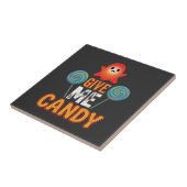 Geef Me Snoep Halloween Geest_1 Tegeltje (Zijkant)