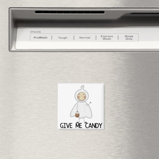 Geef me Snoep Tshirts en cadeaus Magneet (Insitu (Vaatwasser))