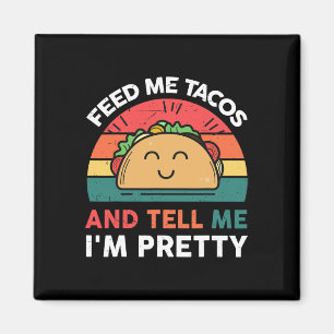 Geef me taco-shirt Kinderen Vrouwen Mexicaanse Din Magneet