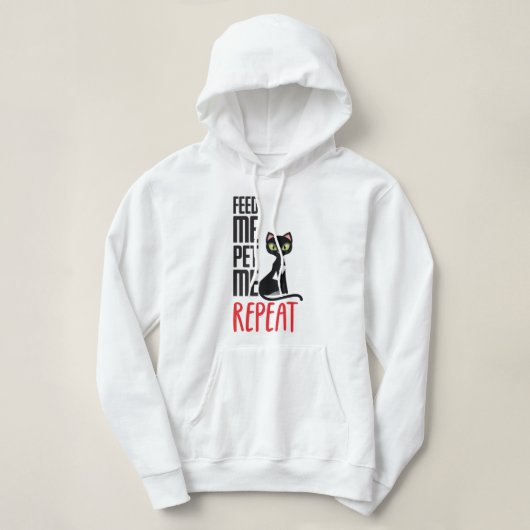 Geef me te eten, laat me hoodie (Design voorkant)