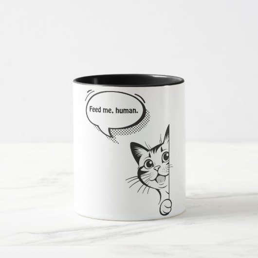 Geef me te eten, mens mok (Midden)