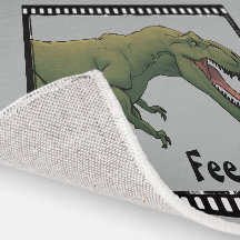 Geef me te eten! T-Rex Baby Dino onder het vloerkl