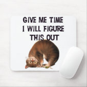 Geef me tijd - Ondersteboven Kat Mousepad Muismat (Met muis)