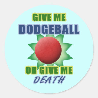 Geef me trefbal of geef me de dood ronde sticker