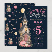 Geef me vijf griezelige Halloween 5e verjaardag