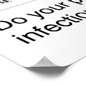 Geef me vijf poster voor handwas (Hoek)