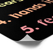 Geef me vijf Poster voor leraren (Hoek)