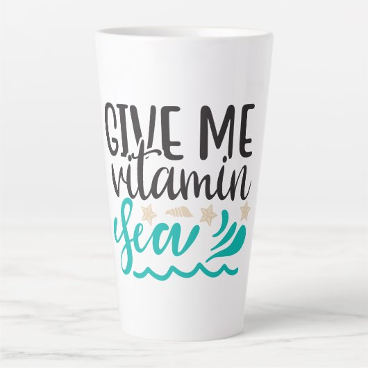 Geef Me Vitamine Zee Latte Mok (Voorkant)