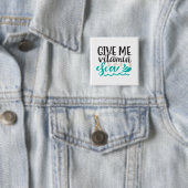 Geef Me Vitamine Zee Vierkante Button 5,1 Cm (In situ)