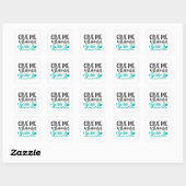 Geef me Vitamine Zee Vierkante Sticker (Vel)