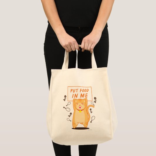 Geef me voedsel. tote bag (Voorkant (product))