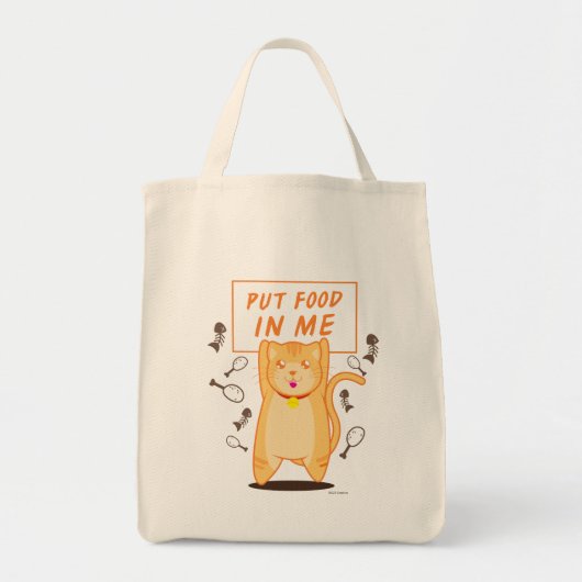 Geef me voedsel. tote bag (Voorkant)