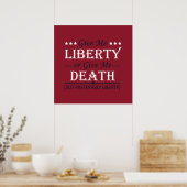 Geef me vrijheid of de dood 4 juli poster (Keuken)