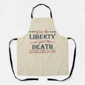 Geef me vrijheid of dood 4 juli schort (Voorkant)