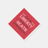 Geef me vrijheid of dood 4 juli servet (Hoek)