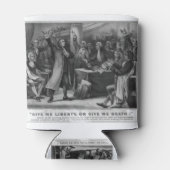 Geef me vrijheid of geef me de dood blikjeskoeler (Achterkant)