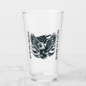 Geef me vrijheid of geef me de dood Glass Cup Glas (Voorkant)