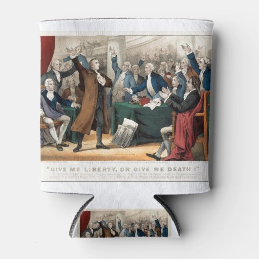 Geef me vrijheid, of geef me de dood! Patrick Henr Blikjeskoeler (Voorkant)