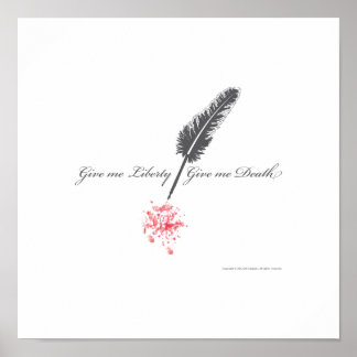 Geef me vrijheid of geef me dood poster