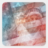 Geef me vrijheid vierkante sticker (Voorkant)