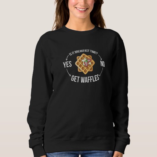 Geef me wafels voor ontbijtwafels trui (Voorkant)