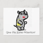 Geef me wat aandacht briefkaart (Voorkant)