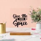 Geef me wat ruimte acryl bord (Huwelijk)