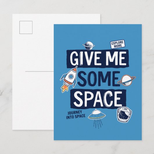 Geef me wat ruimte briefkaart (Voorkant / Achterkant)