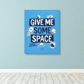 Geef me wat ruimte canvas afdruk (Insitu (Houten vloer))