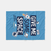 Geef me wat ruimte fleece deken (Voorkant (Horizontaal))