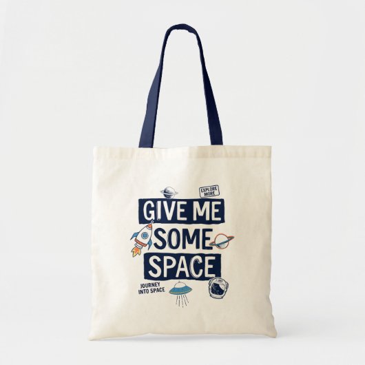 Geef me wat ruimte tote bag (Voorkant)