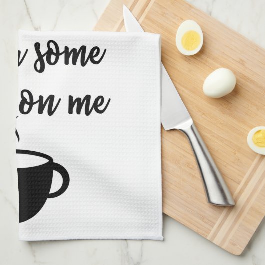 Geef me wat suiker op Towel Theedoek (Quarter Fold)