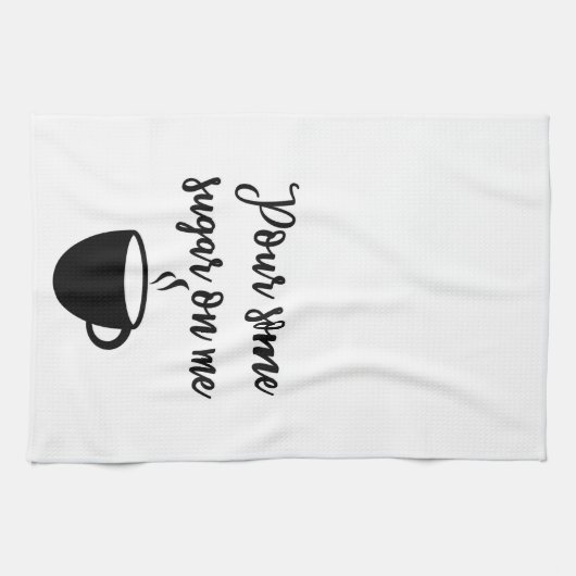 Geef me wat suiker op Towel Theedoek (Horizontaal)