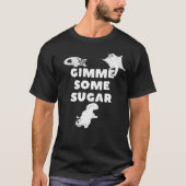 Geef me wat suiker zweefvliegtuig grafisch t-shirt (Voorkant)