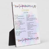 Geef me weg Epitaph Poem Tabletop Plaque Fotoplaat (Zijkant)