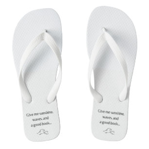 Geef me zonneschijn, golven & een goed boek- teens teenslippers