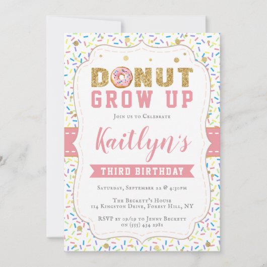 Geef meisjes om het even welke leeftijdse uitvindi kaart (Voorkant)