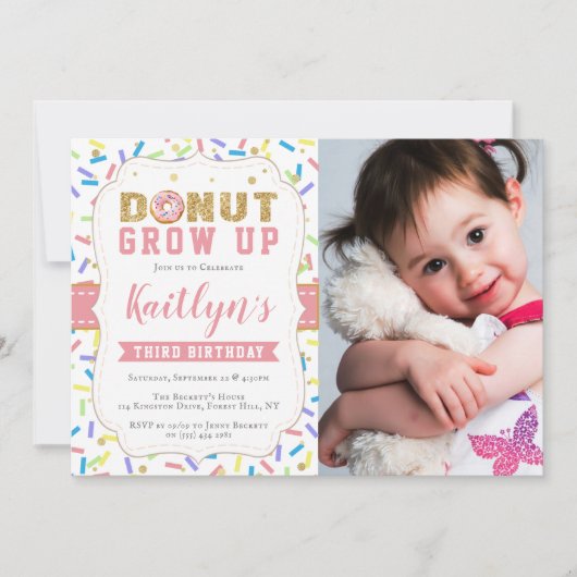 Geef meisjes om het even welke leeftijdse uitvindi kaart (Voorkant)