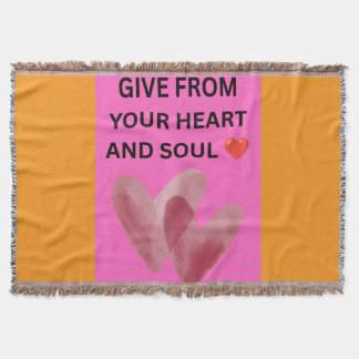 GEEF MET HART EN ZIEL ❤️ DEKEN