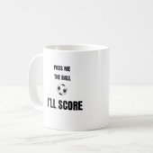 Geef Mij De Bal Voetbal Koffiemok (Voorkant links)