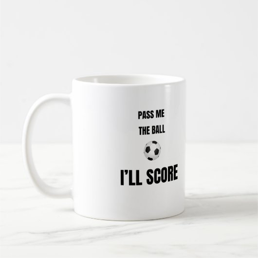 Geef Mij De Bal Voetbal Koffiemok (Links)