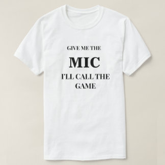 Geef Mij De Microfoon Voetbal T Shirt
