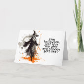 Geef mij maar Halloween wijn Kaart (Voorkant)